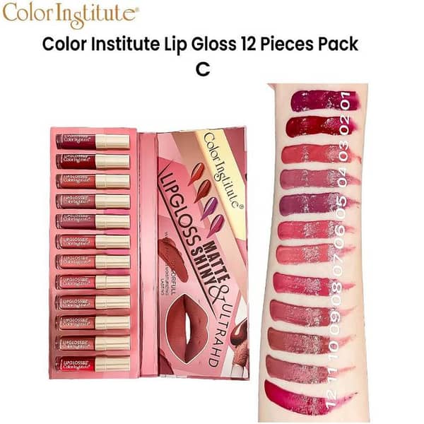 Color Institute 12-Piece Lip Gloss Set (C)