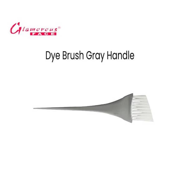 Glamorous Hair Dye Brush with Gray Handle for Precise Application