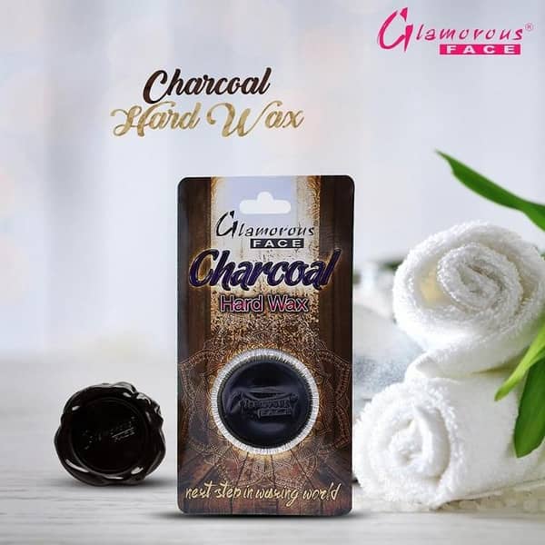 Glamorous Face Charcoal Hard Wax Card – 125gm