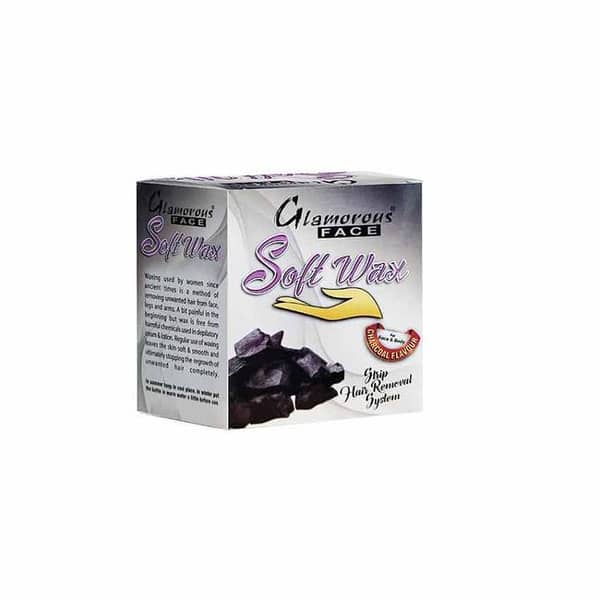 Glamorous Face Soft Wax 125 gm (Charcoal)