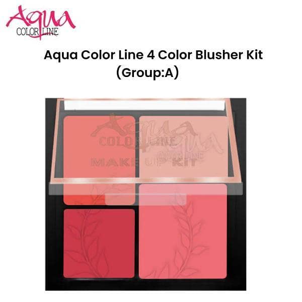 Aqua Color Line 4 Color Blusher Kit (Group:A)