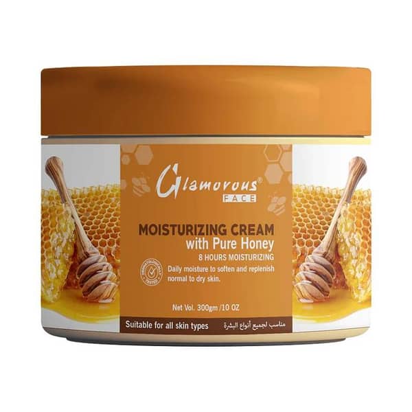 Face Moisturizing Cream with Pure Honey - 300g Jar