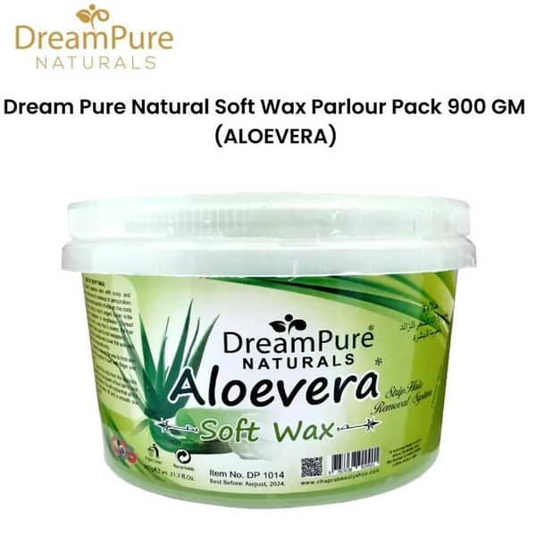Dream Pure Natural Soft Wax Parlour Pack 900 GM (ALOEVERA)