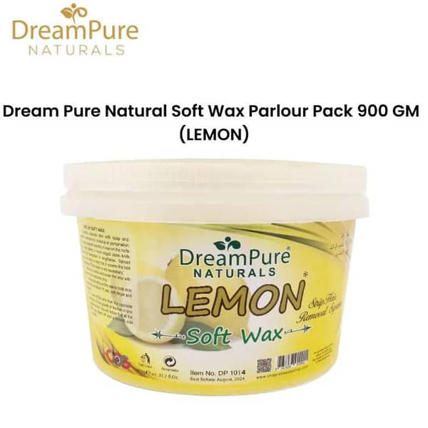 Dream Pure Natural Soft Wax 900 GM - Lemon for Professional Hair Removal