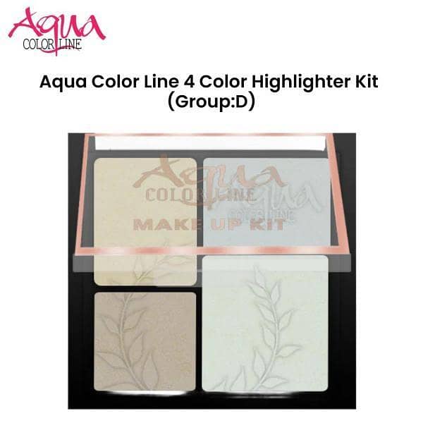 Aqua Color Line 4 Color Highlighter Kit