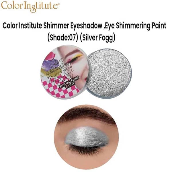 Color Institute Shimmer Eyeshadow Paint - Silver Fogg (Shade 07)