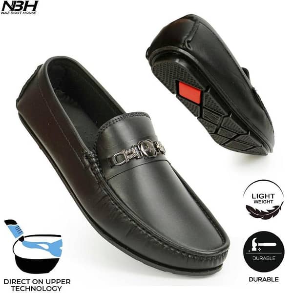 NBH Loafers Shoes for Men - Non Slip Formal Shoes For Men - Office Shoes For Boys - Shoes Formal Leather For Kamez Shalwar - Perfect Gift For Boys