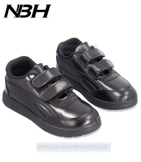 School Shoes For Boys -  Black  and white School Joggers For Kids- Comfortable And Durable Joggers For Kids [2-15 Years] - Sizes 27/38