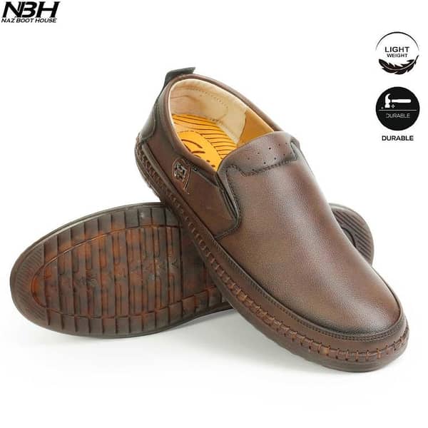 NBH Shoes Loafer - Medicated Non Slip Formal Shoes For Men - Office Shoes For Boys - Shoes Formal Leather For Kamez Shalwar - Perfect Gift For Boys