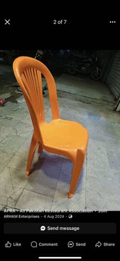 Plastic Used chairs Required