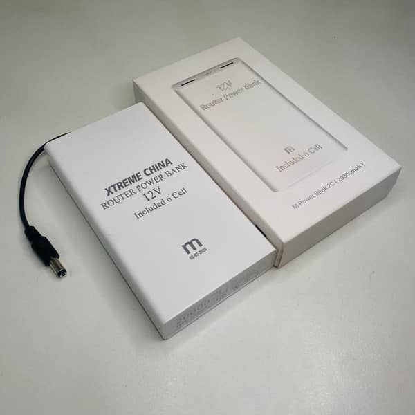 12V Wifi Router UPS Power Bank, 6 Cell Included, Premium Quality, Power Plus Advanced 20000 mAh, Extended Backup Power Up to 4 to 6 Hours, Auto Cut off Technology, Easy and Quick Installation.
