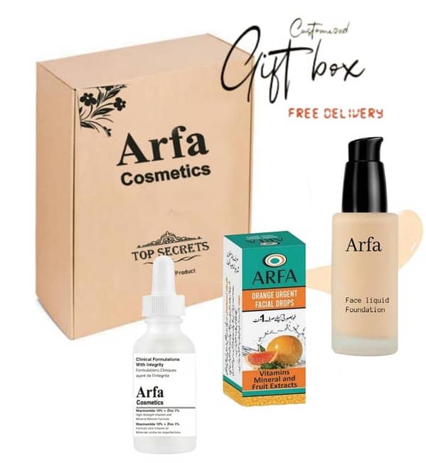 Arfa Cosmetics makeup deal Box gift Box free delivery