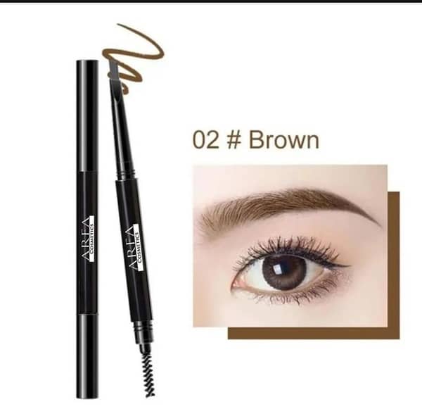Arfa Cosmetics 2-in-1 Eyebrow Pencil with Brush in Black and Brown