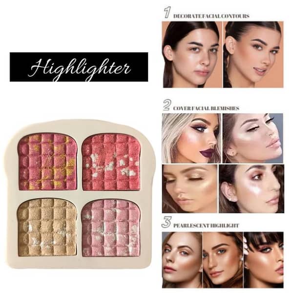 Arfa Cosmetics Professional Highlighter and Eyeshadow Kit for a Radiant Look
