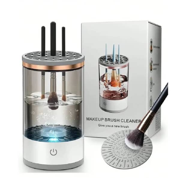 Electric Makeup Brush Cleaner, USB Automatic Cosmetic Brush Cleaner,Upgraded Electric Makeup Brush Cleaner for All Size Beauty Makeup Brushes,Auto-Rotating Brush Cleaner Deep Cleaning