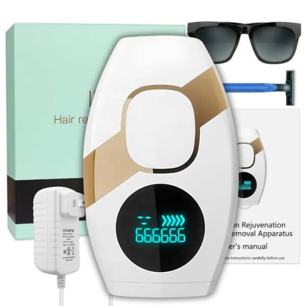 Professional IPL Laser Hair Removal Device for Women Painless Permanent Hair Removal Device for Face, Lips, Bikini Area, Armpits, Legs, Arms, Face, Back, Full Body