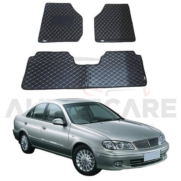 Nissan Sunny 7D Flat Floor Mats for Models 2005-2010