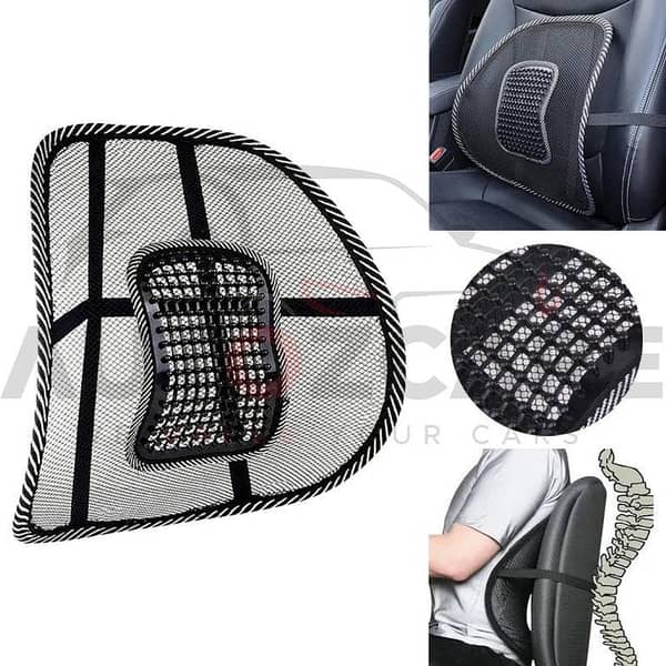 Universal Mesh Cushion for Car Seat Back Support | Lower Back Pain Relief