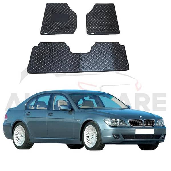 BMW 7 Series 7D Floor Mat ( Flat Style ) 5Pcs - Model 2002-2009