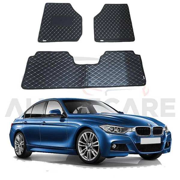 BMW 3 Series 7D Flat Floor Mats for Model Years 2012-2018