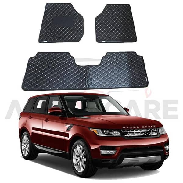7D Floor Mats for Range Rover Sport (Flat Style) - Set of 3 for Model Years 2014-2018
