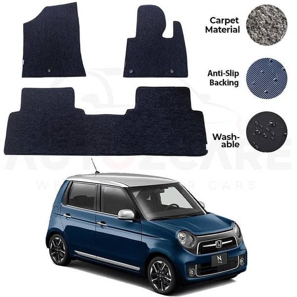 Honda N One Carpet Floor Mats - Genuine 3-Piece Set for 2012-2019 Models