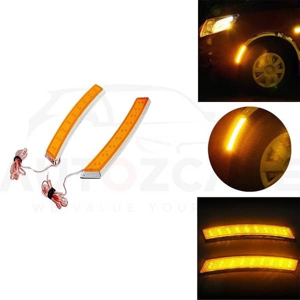LED Curved Marker Indicator Light for Car Side Fender