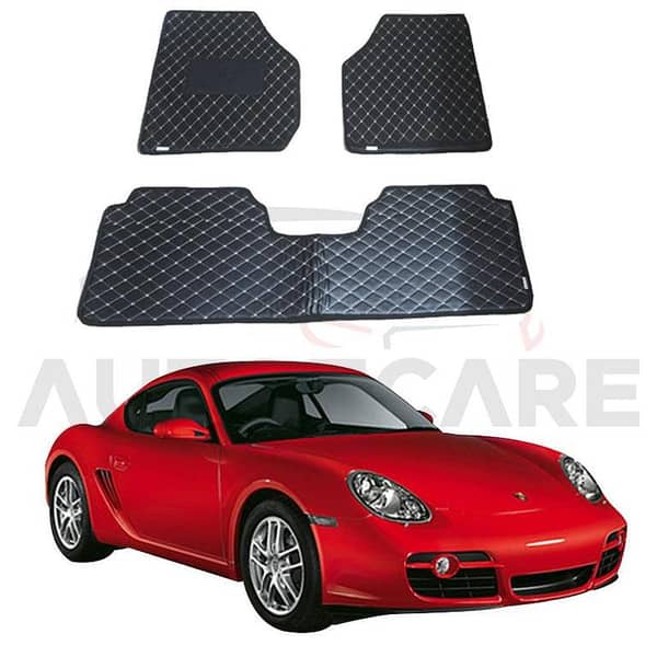 Porsche Cayman 7D Floor Mat ( Flat Style ) 3PCS - Model 2005-2012