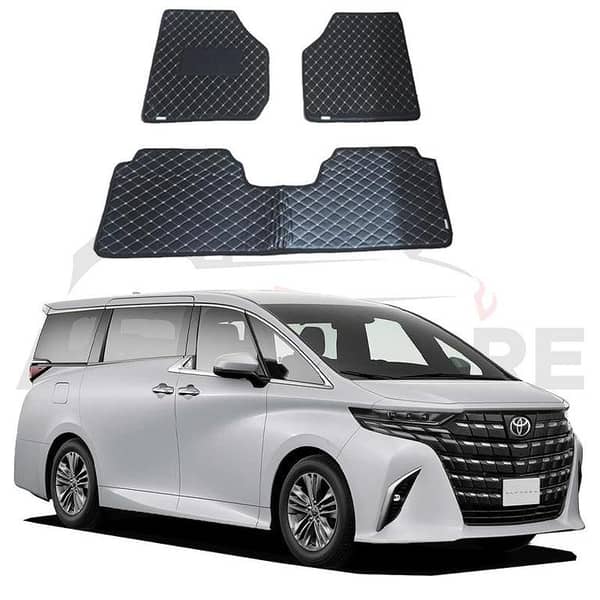 Toyota Alphard 7D Floor Mats (Flat Style) 15PCS - Model 2015-2025