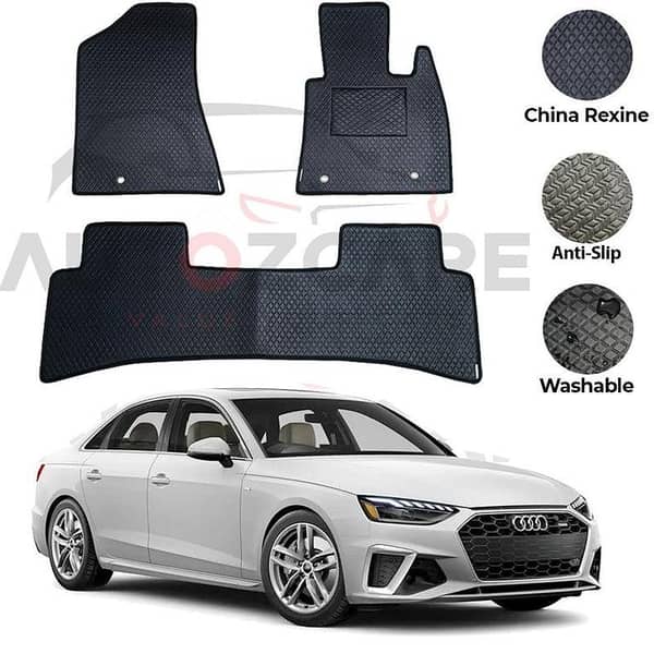 Audi A4 China Rexine Floor Mat 3PCS - Model 2017-2024