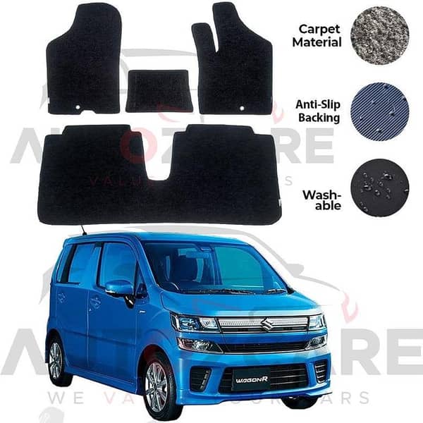 Suzuki Wagon R Genuine Carpet Floor Mats - 4 Pieces for 2018-2025 Models