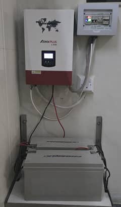 Inverex Aeroex 3.2kVA Hybrid Inverters with 2 VRLA batteries 150Ah Ea