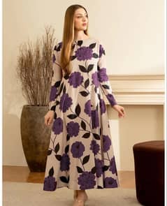 3 Pcs Unstitched Pure Lawn printed dress