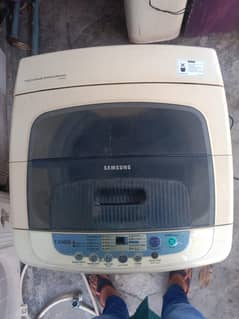 Samsung fully automatic washing and dryer machine with fitting pipe