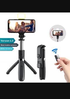 Selfie Stick With LED Light Mini Tripod Stand.