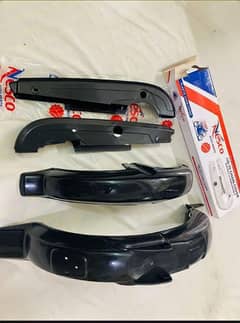 Plastic mudguard plus chain cover set for 70 bike