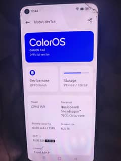 oppo reno 5 (8+8+128) box sath hai