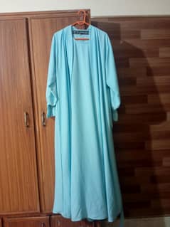 Sky Blue Double abaya