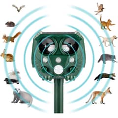 outdoor & indoor Solar birds Ultrasonic Animal Repeller waterproof