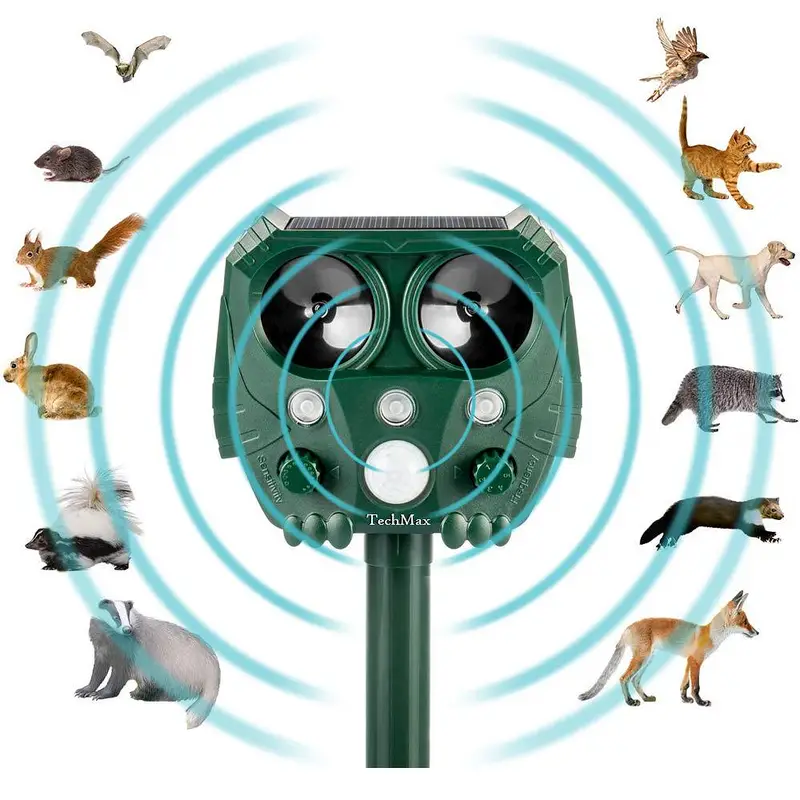 outdoor & indoor Solar birds Ultrasonic Animal Repeller waterproof