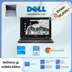 Dell Chromebook 3100, 2-in-1 convertible laptop, x360 Touch and type