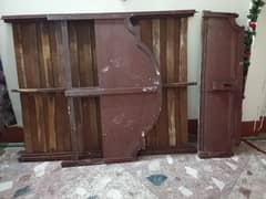 wooden bed