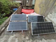 150Watt wala 4panel ha with Stand all ok bilkul new ha condition 10/10