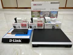 Hikvision NVR, Hikvision Cameras & DLink POE Switch