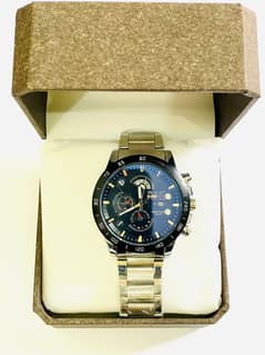 ⌚ Edifice Red Bull Racing Edition – Silver Steel Watch