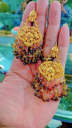 gold plated ring earrings necklace sina ka pani