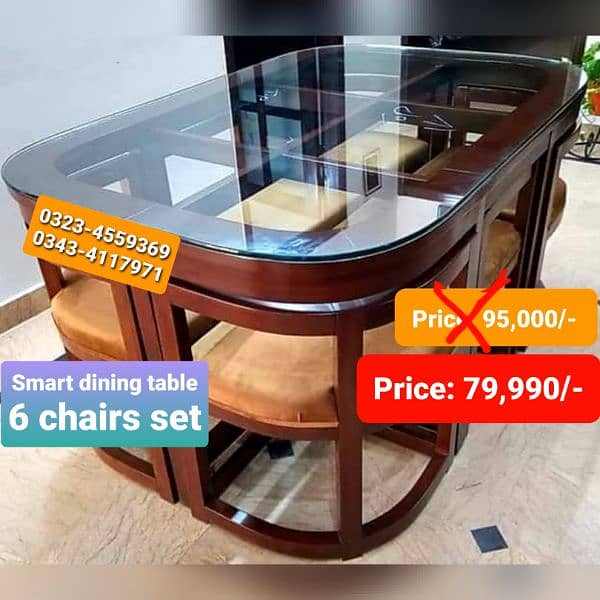 Dining table / Smart dining table / round table dining set / table 4