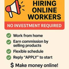 Earn from home by selling products
