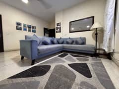 Turkish fabric L-shaped sofa set