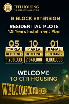 Citi Housing B Block Extension, Samundri Road Faisalabad FDA Approved | 1.5-Year Installment Plan | Investment Opportunity